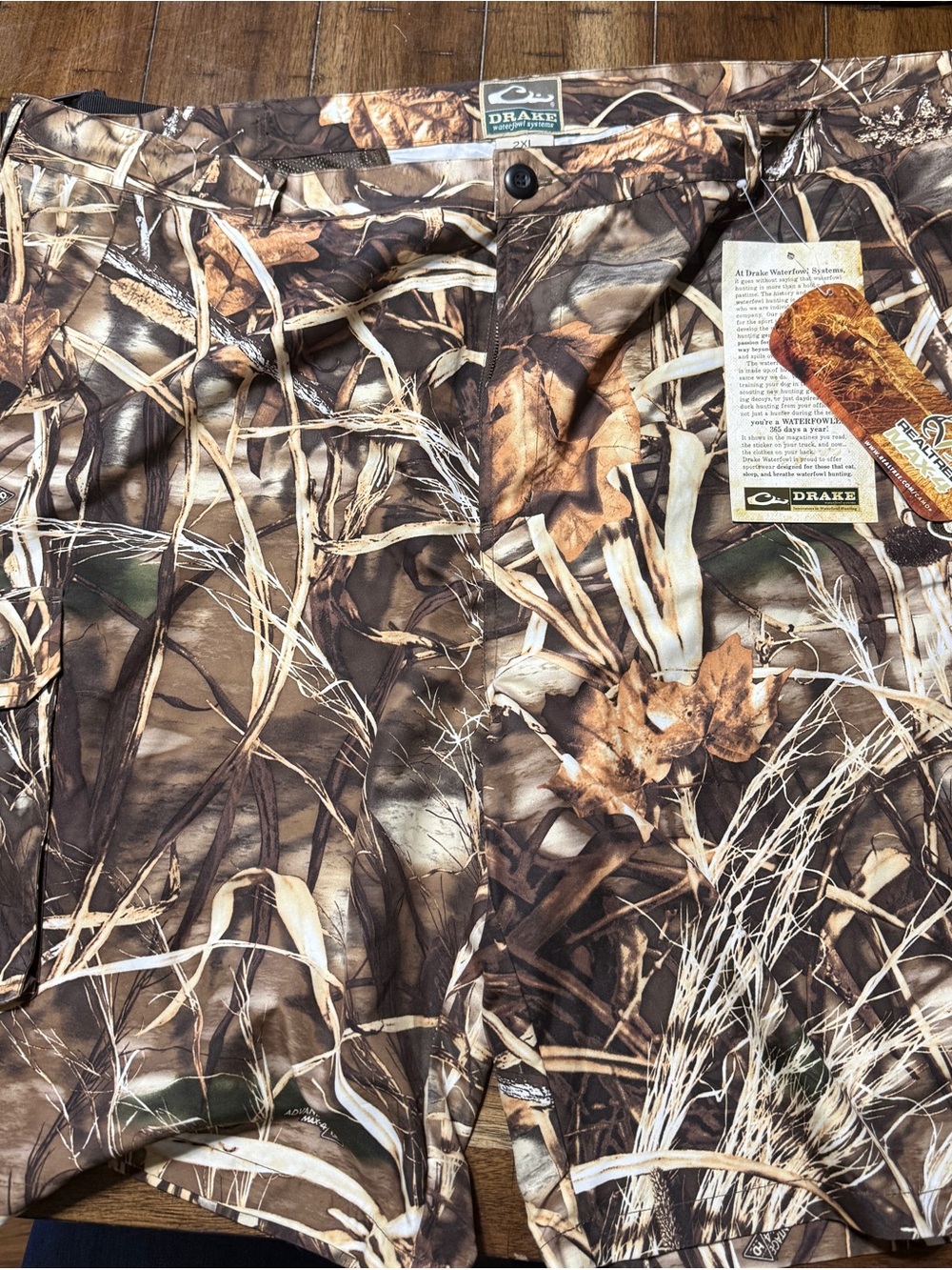 Drake Realtree Style Camo Shorts in Brown, Tan, Green